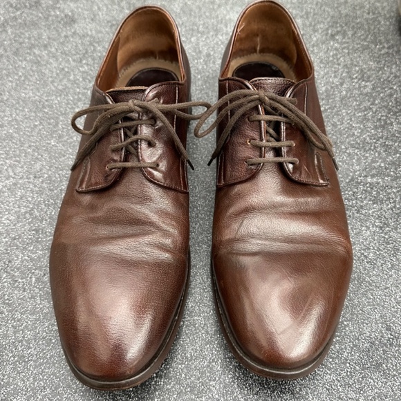Paul Smith Men's Derby Dress Shoe.  Brown Leather.  Lace Up.  Size 10.5US/9.5UK - Picture 3 of 11